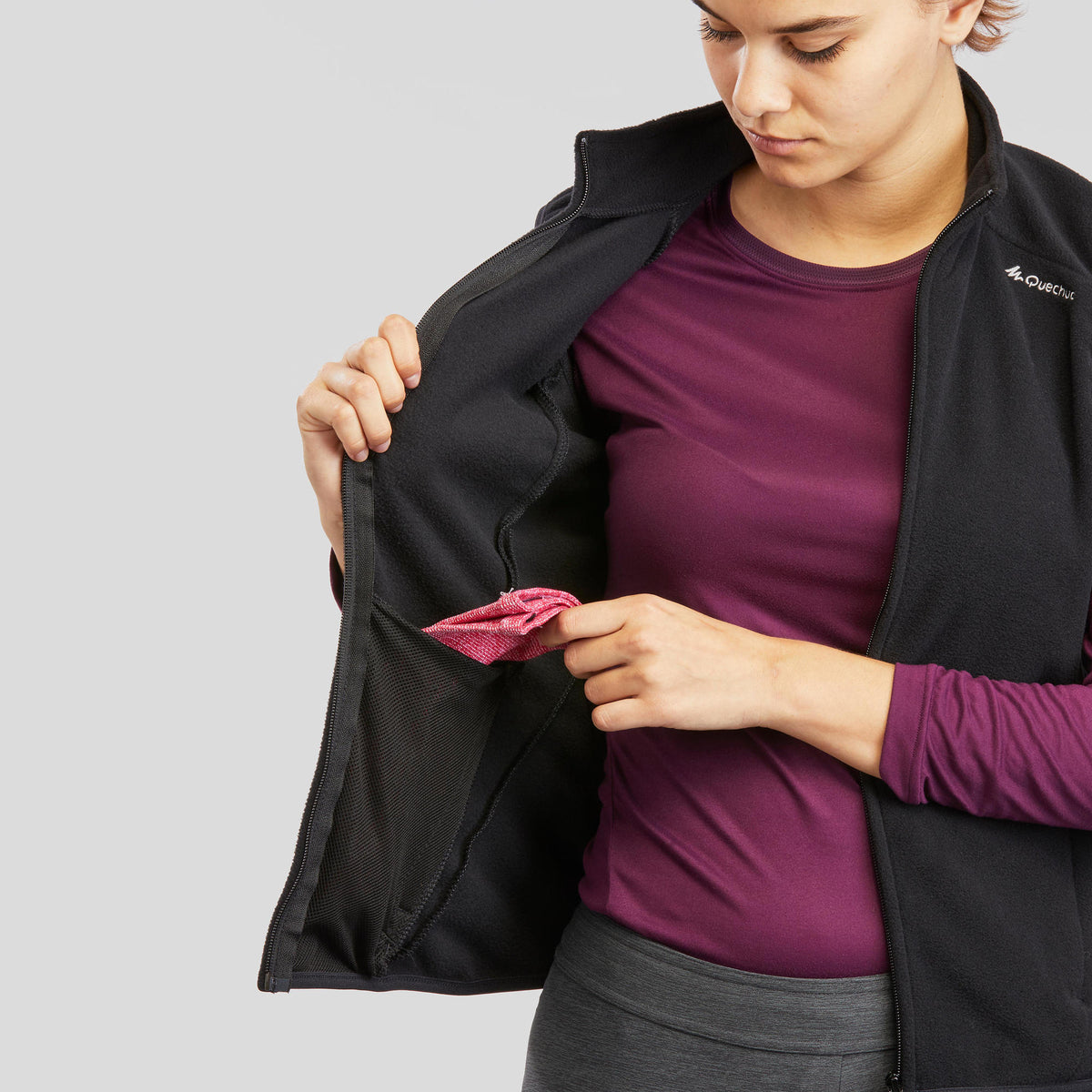 Quechua Women's MH120 Hiking Fleece Vest