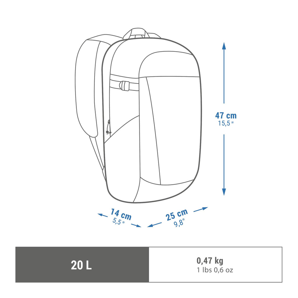 Quechua NH100 Arpenaz 20 L Hiking Backpack