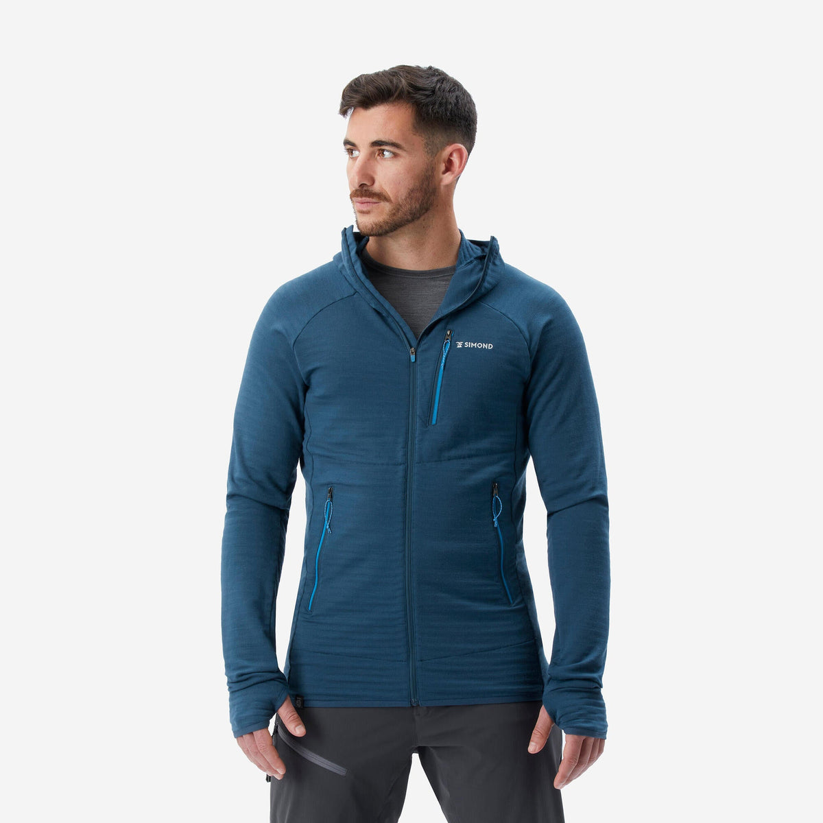 Simond Men's Hooded Merino Wool Pullover