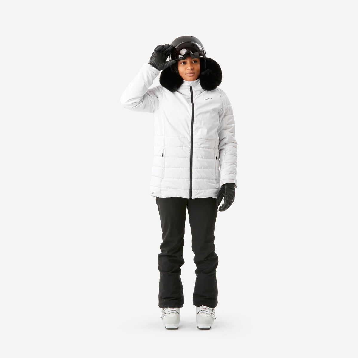 Wedze Women's 100 Mid-Length Warm Ski Jacket