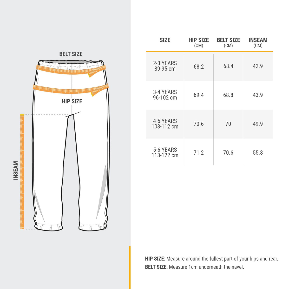 Quechua Kids’ MH100 Waterproof Hiking Overpants – Ages 2–6