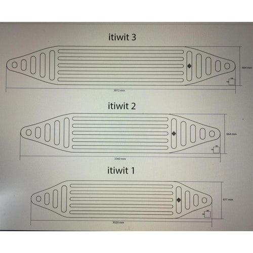 FLOOR BLADDER FOR ITIWIT 100 2-SEATER TEXTILE KAYAKS