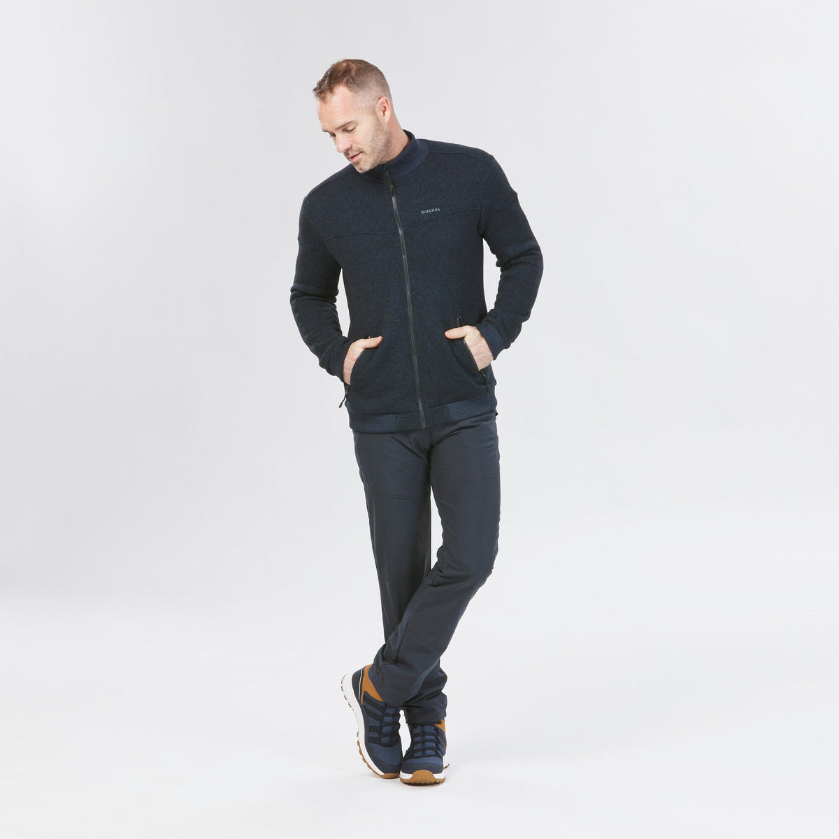 Quechua Men's SH100 Fleece Winter Jacket