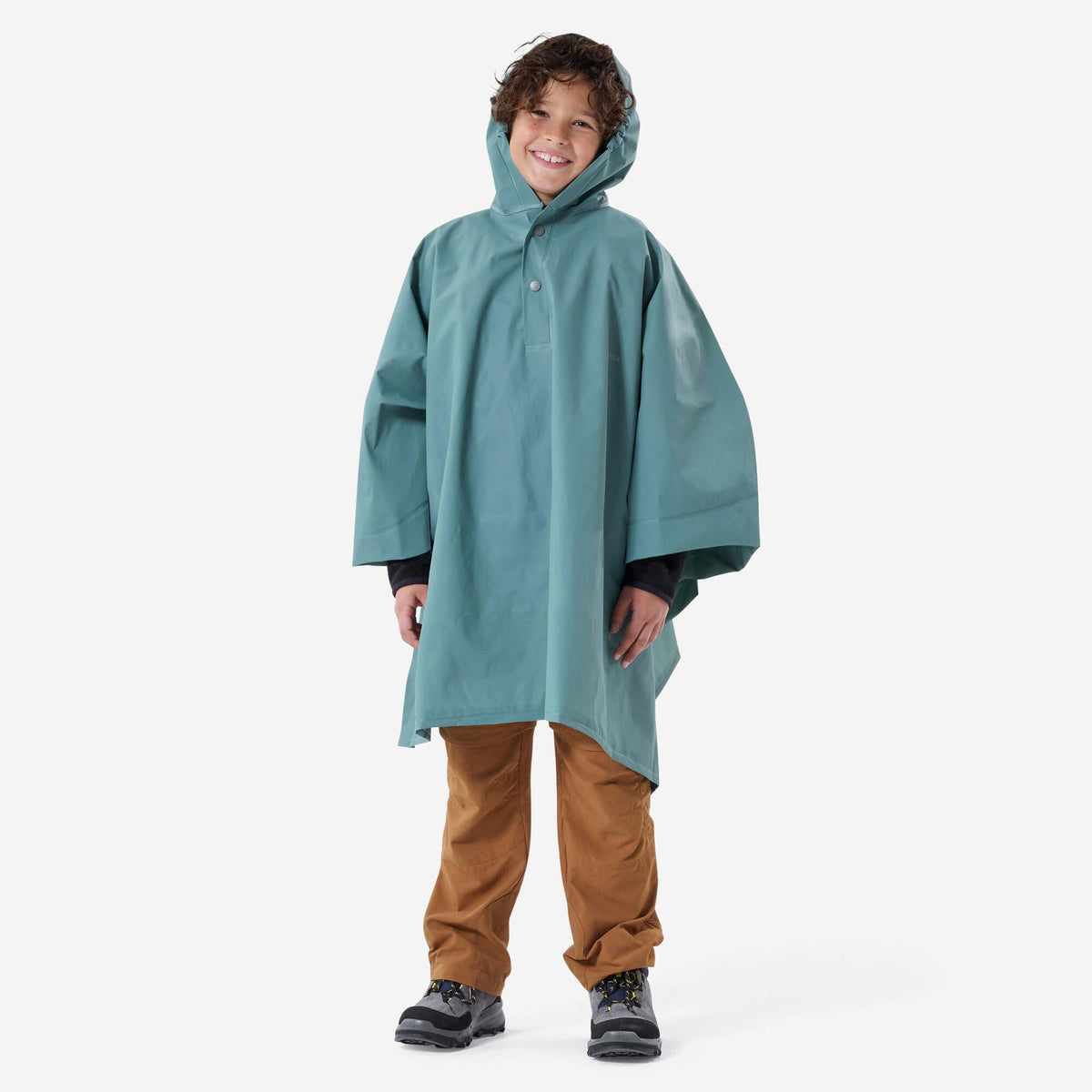 Quechua Kids’ MH100 Hiking Rain Poncho – Ages 7–15