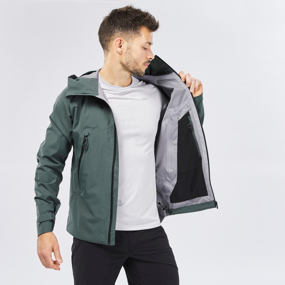 Quechua Men's MH500 Hiking Lightweight Waterproof Jacket