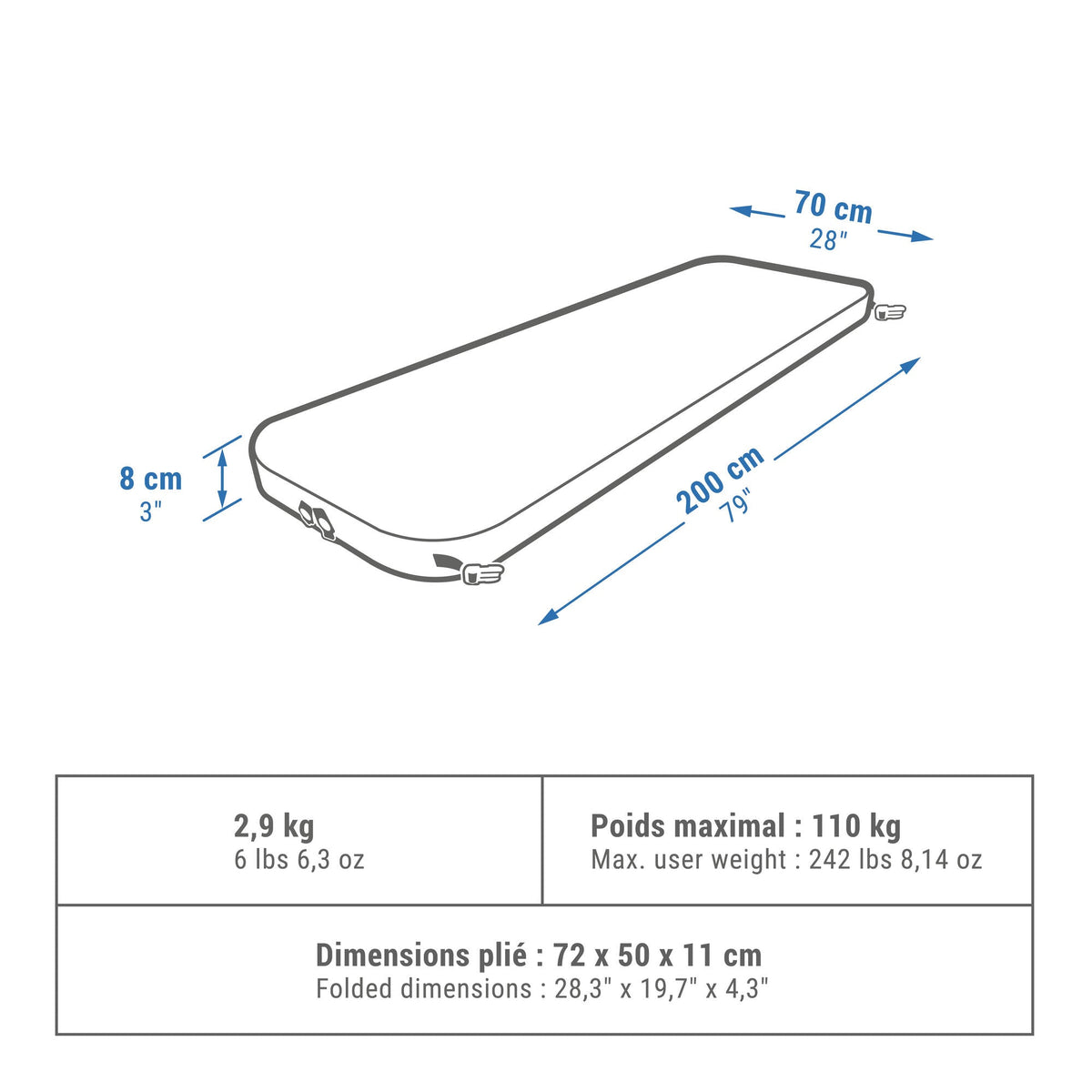 Quechua Ultimate Comfort Self-Inflating Mattress