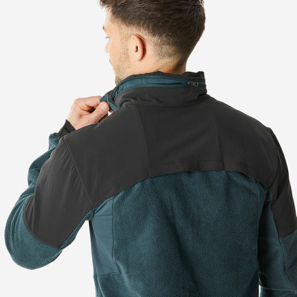 Quechua Men’s MH500 Warm Water-Repellent Hiking Fleece Jacket