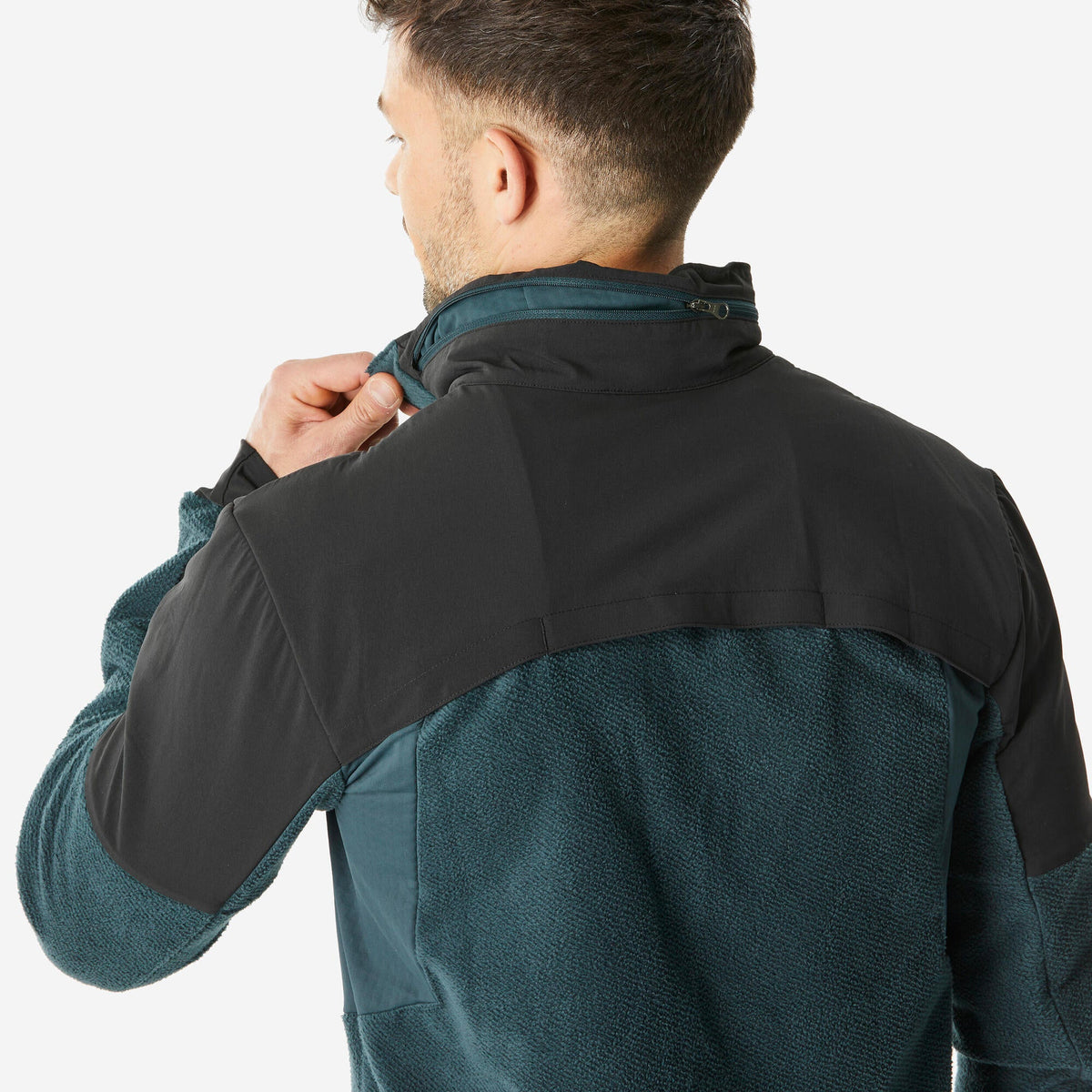 Quechua Men’s MH500 Warm Water-Repellent Hiking Fleece Jacket