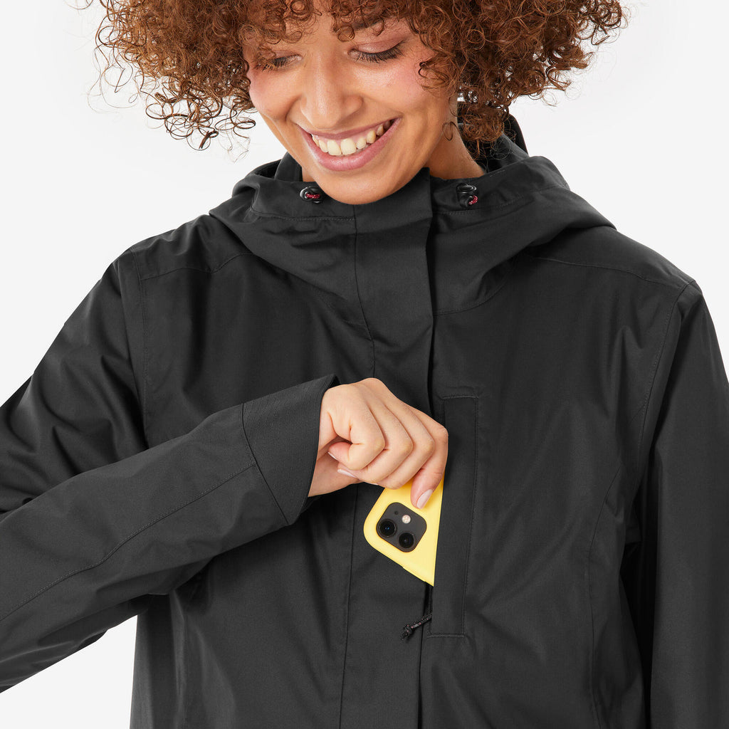 Quechua Women’s NH500 Waterproof Hiking Rain Jacket