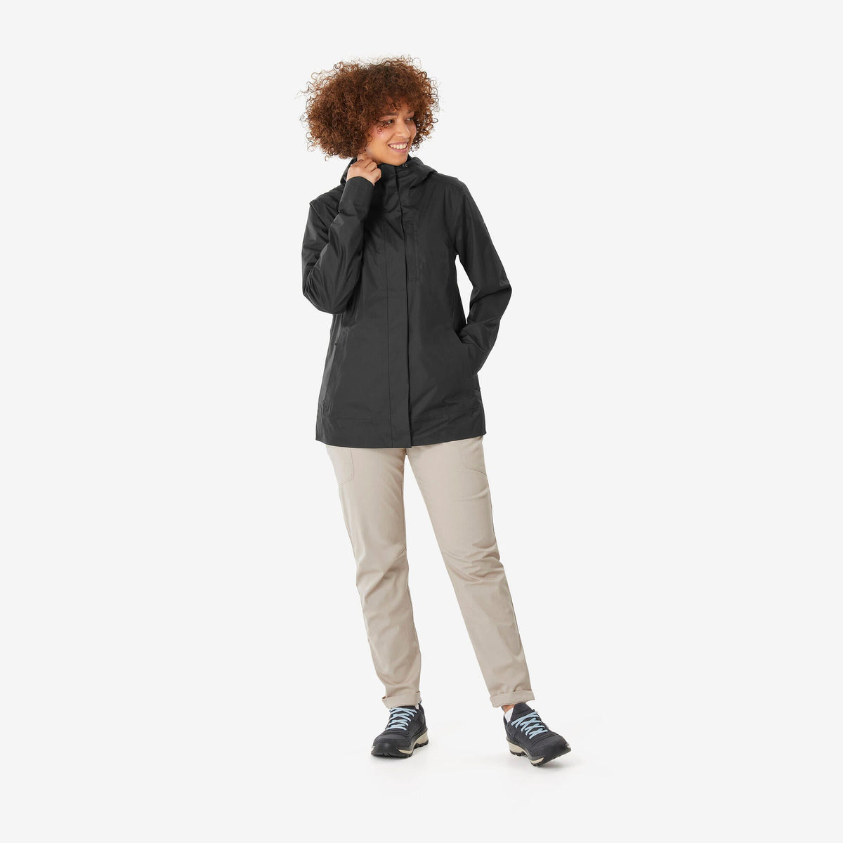 Quechua Women’s NH500 Waterproof Hiking Rain Jacket