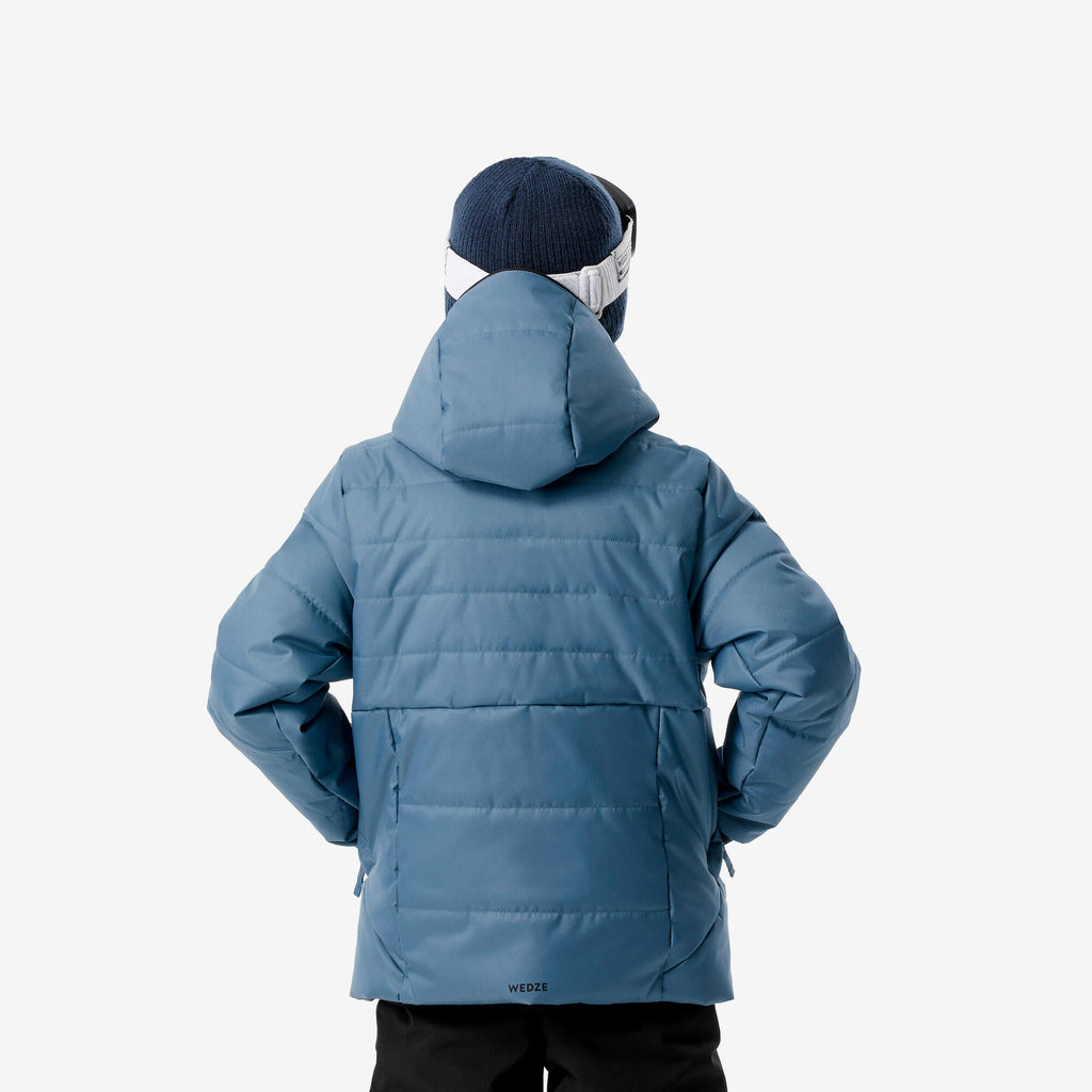 Wedze Kids' 100 Waterproof Puffer Ski Jacket