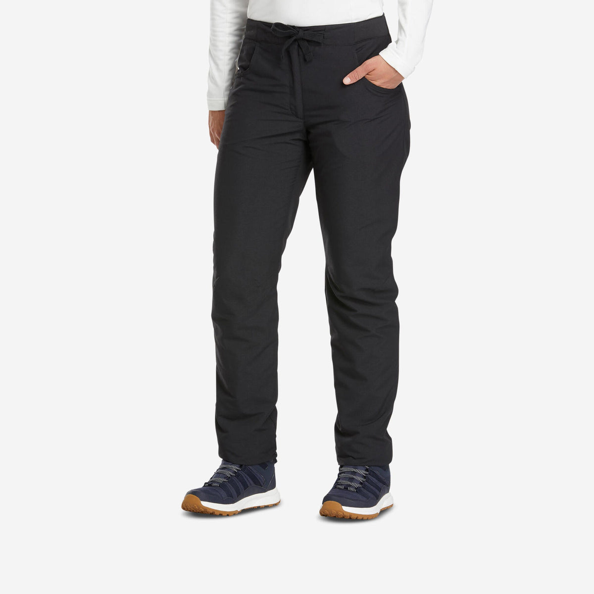 Quechua Women’s NH100 Water-Repellent Fleece-Lined Winter Hiking Pants