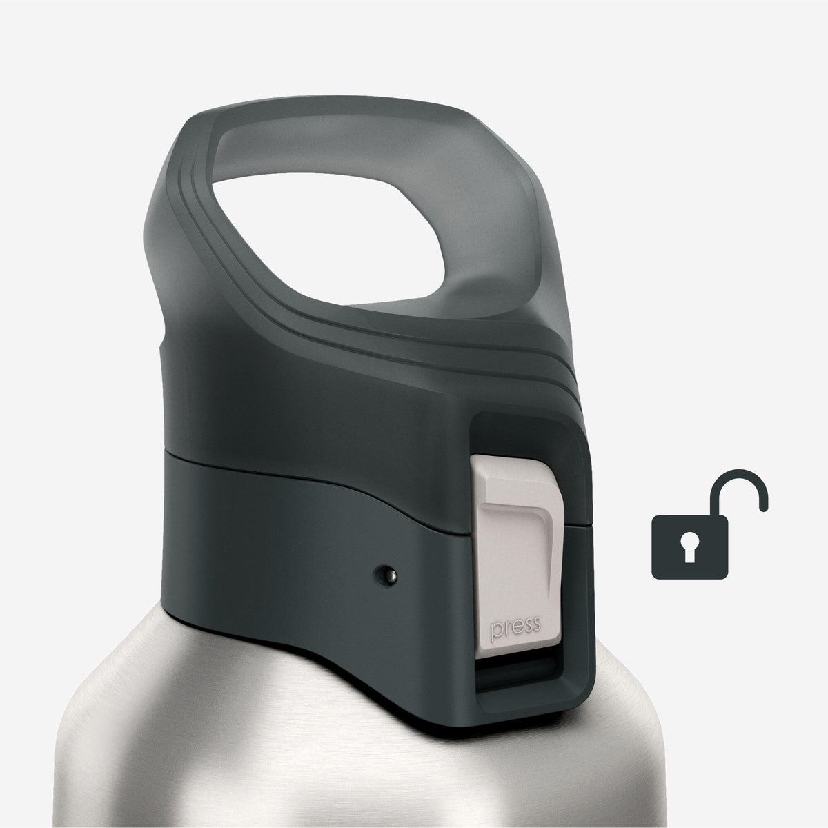 Quechua MH900 Double-Wall Insulated 1 L Water Bottle