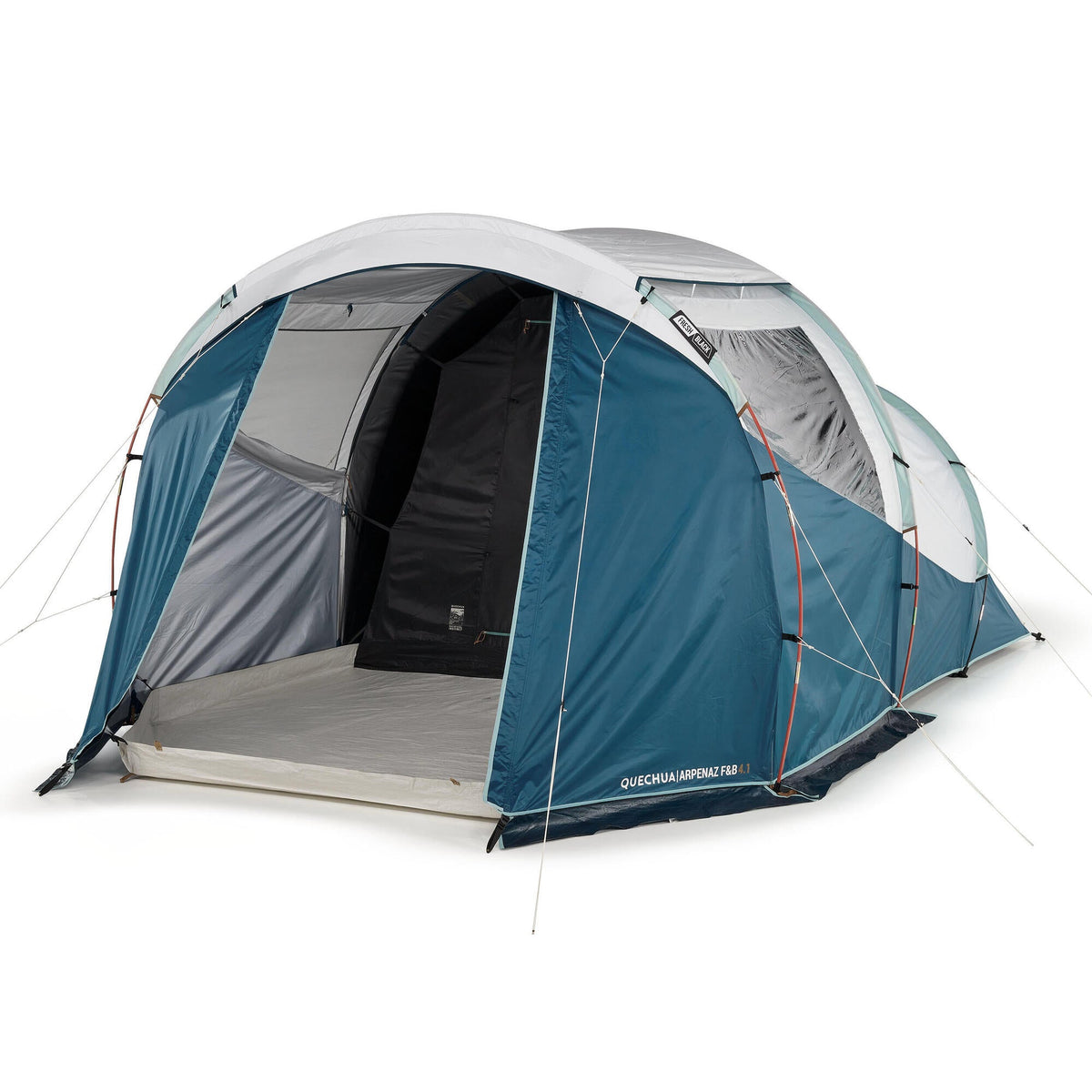 Quechua Arpenaz Fresh & Black Family Camping Tent 4 Person 1 Bedroom