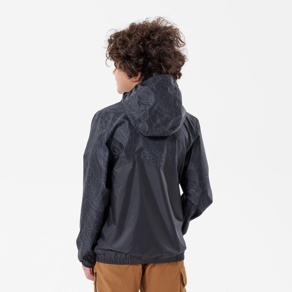 Quechua Kids’ MH150 Waterproof Hiking Jacket – Ages 7–15