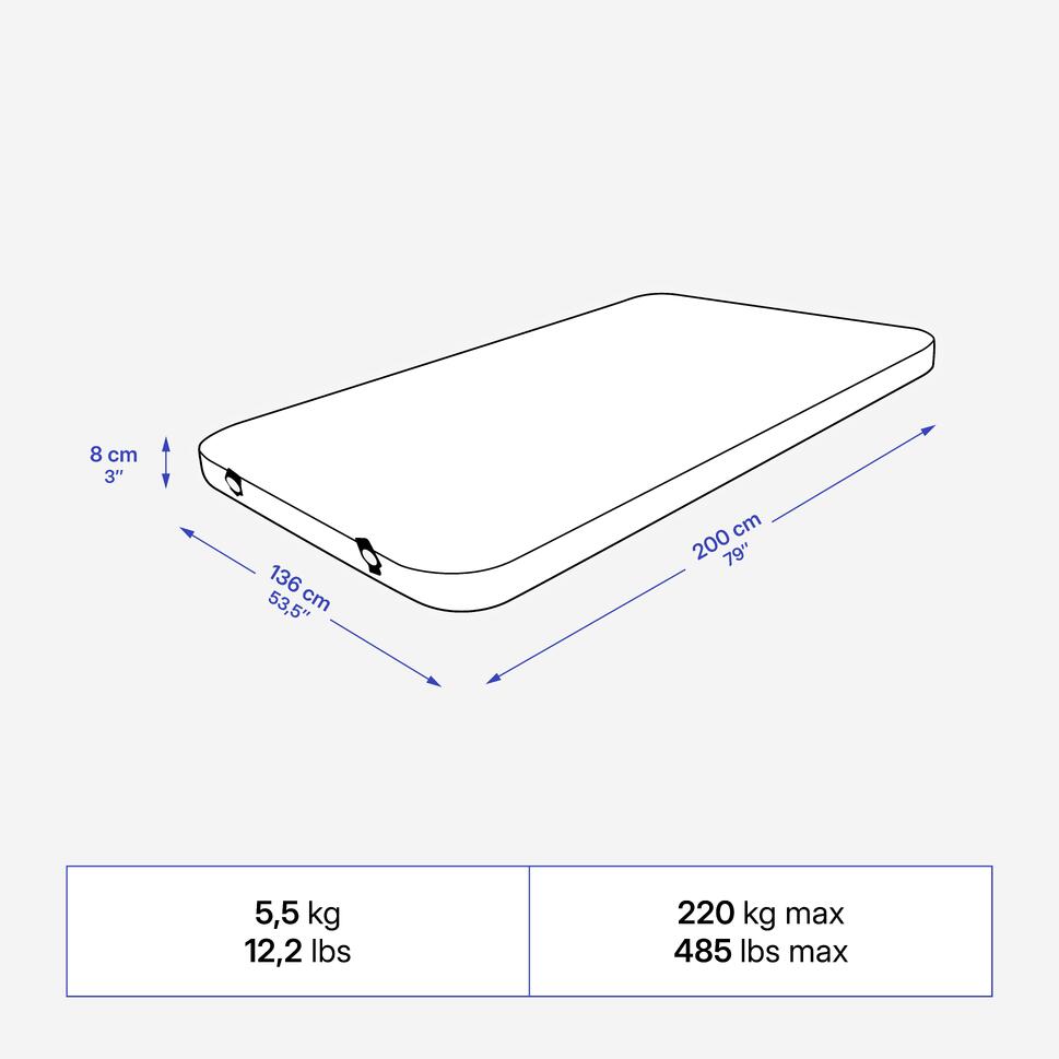 Quechua Ultimate Comfort Self-Inflating Camping Mattress