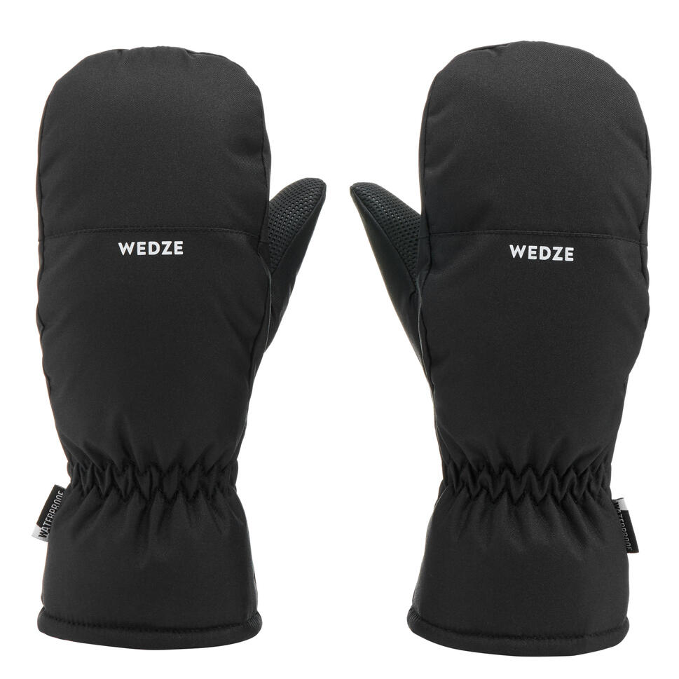 Wedze Kids' 100 Waterproof Ski Mittens