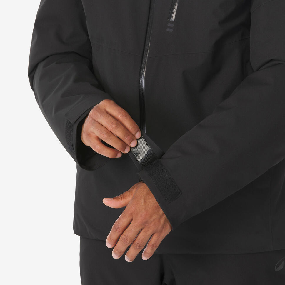Men's waterproof ski and snowboard jacket 500 - Black